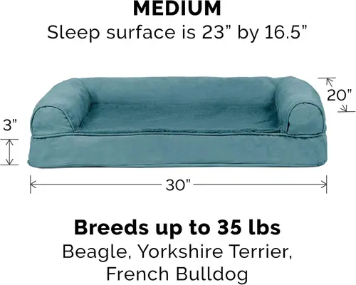 Furhaven Orthopedic Sofa Cat Bed