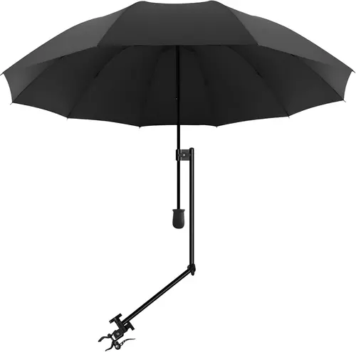 Umbrella with Adjustable Universal Clamp