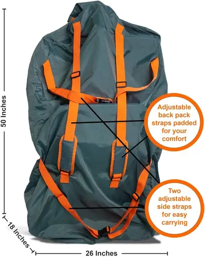 Extra Large, Heavy Duty Stroller and Car Seat Gate Check Bag